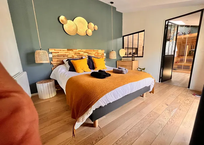 Sauna, Balneo, Terrasse, Parking, Le Totalement Privé Dans Maison Indépendante à La Décoration Soignée, Ensoleillé Et Sans Vis à Vis, Prise Ve, Calme Et Discrétion Garantis, Idéalement Situé Pour Visiter La Région, Animaux Bienvenues Сasa de vacaciones Saint-Jean-de-la-Neuville